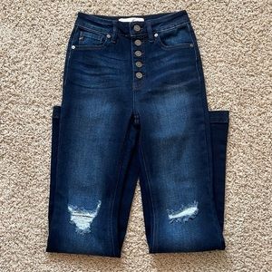 KanCan PETITE Flare Button Fly Jeans - NWOT